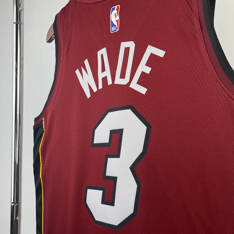 2023 Season NBA Miami Heat basketball jersey trapeze limited #3 WADE