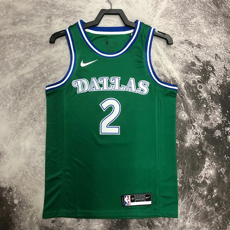 NBA Dallas Mavericks basketball jersey Retro Green #2 IRVING