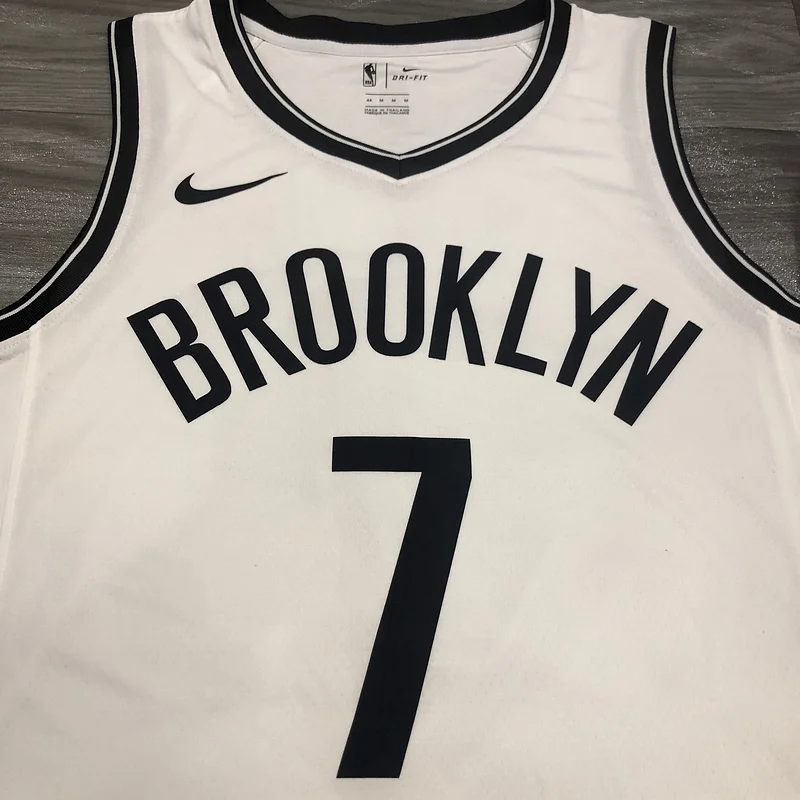 Brooklyn Nets Basketball jersey V-neck  White #7 DURANT