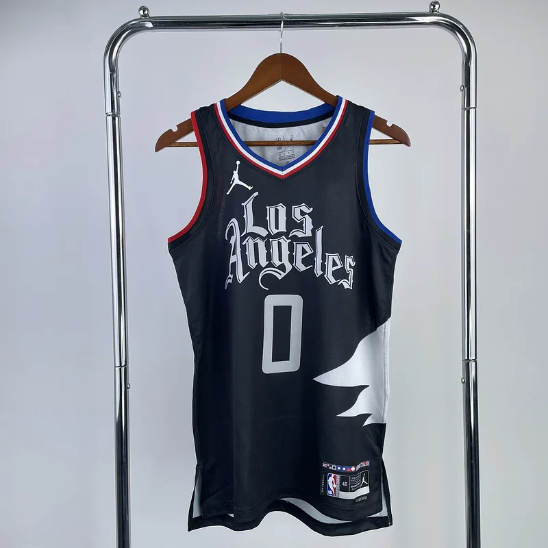 2023 Season   NBA Los Angeles Clippers Basketball jersey    trapeze  limited  #0     WESTBROOK