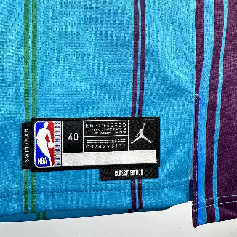 2024  Charlotte Hornets Basketball Jersey   Retro  #1  BALL