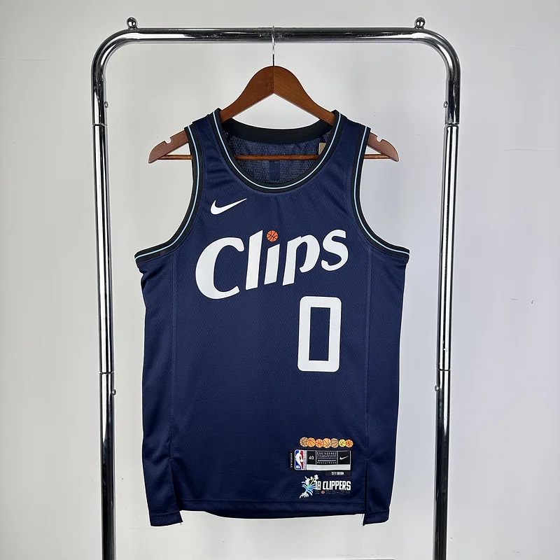 2024 Season   NBA Los Angeles Clippers Basketball jersey   city version  #0    WESTBROOK