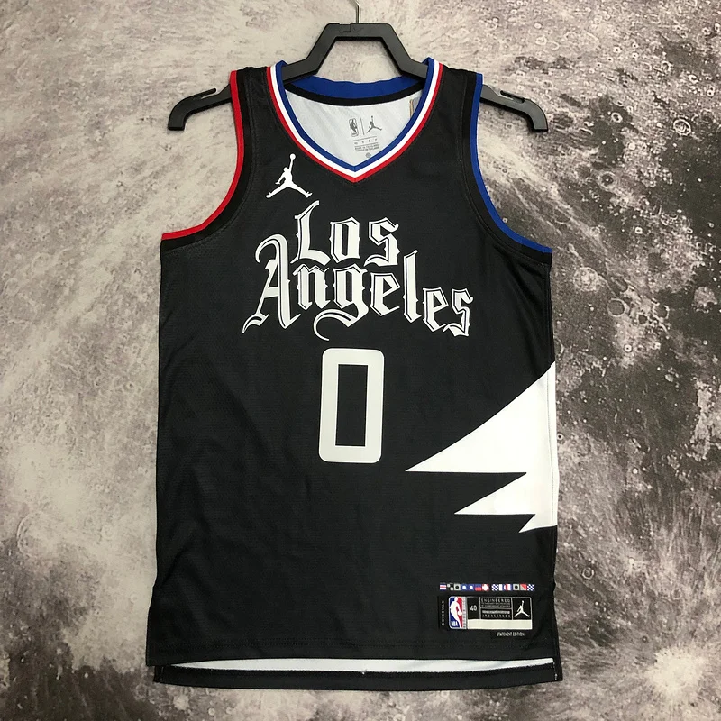 2023 Season   NBA Los Angeles Clippers Basketball jersey    trapeze  limited  #0     WESTBROOK