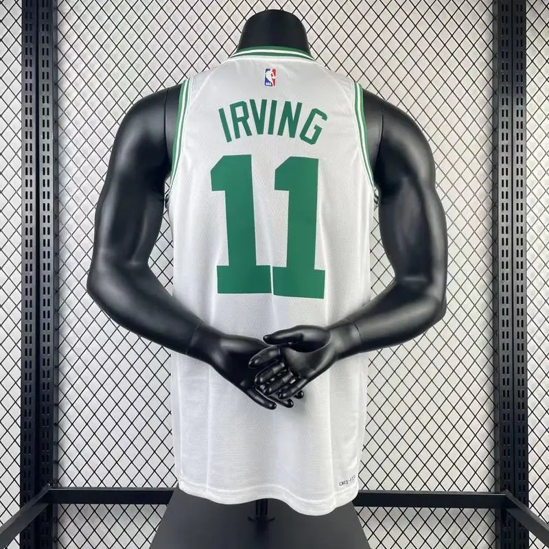 2023 Season NBA Boston Celtics Basketball Jersey White #11 IRVING