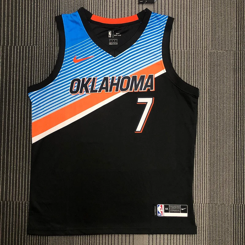 2021 NBA Oklahoma City Thunder Basketball Jersey city version #7 ANTHDNY