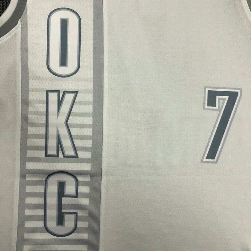 2022 NBA Oklahoma City Thunder Basketball Jersey city version #7 ANTHDNY