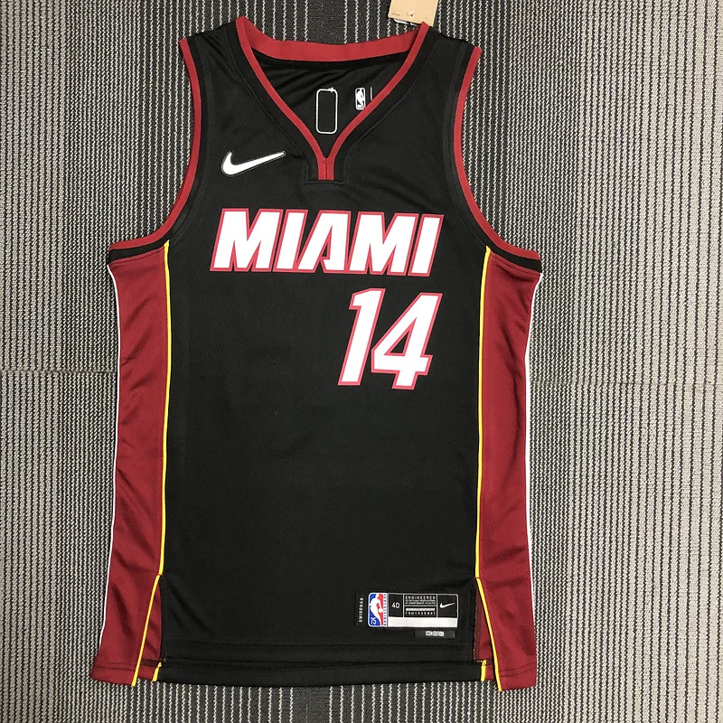 75th anniversary NBA Miami Heat basketball jersey Black #14 HERRO