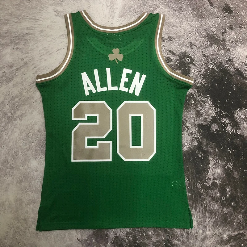 2007 2008 Season MN Hot Print Retro NBA Boston Celtics Basketball Jersey #20 ALLEN