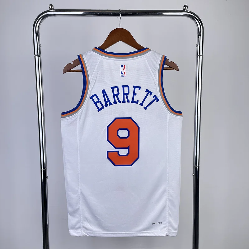 2023 New York Knicks Basketball Jersey White #9 BARRETT