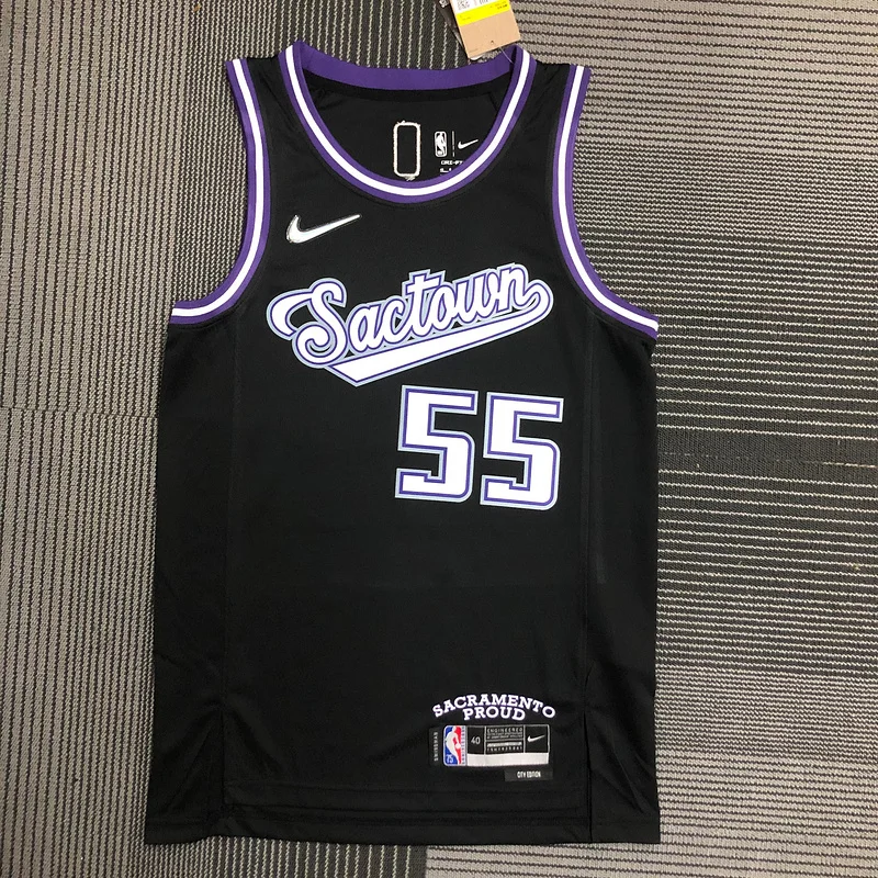 2022 Sacramento Kings Basketball Jersey city version #55 WILLIAMS