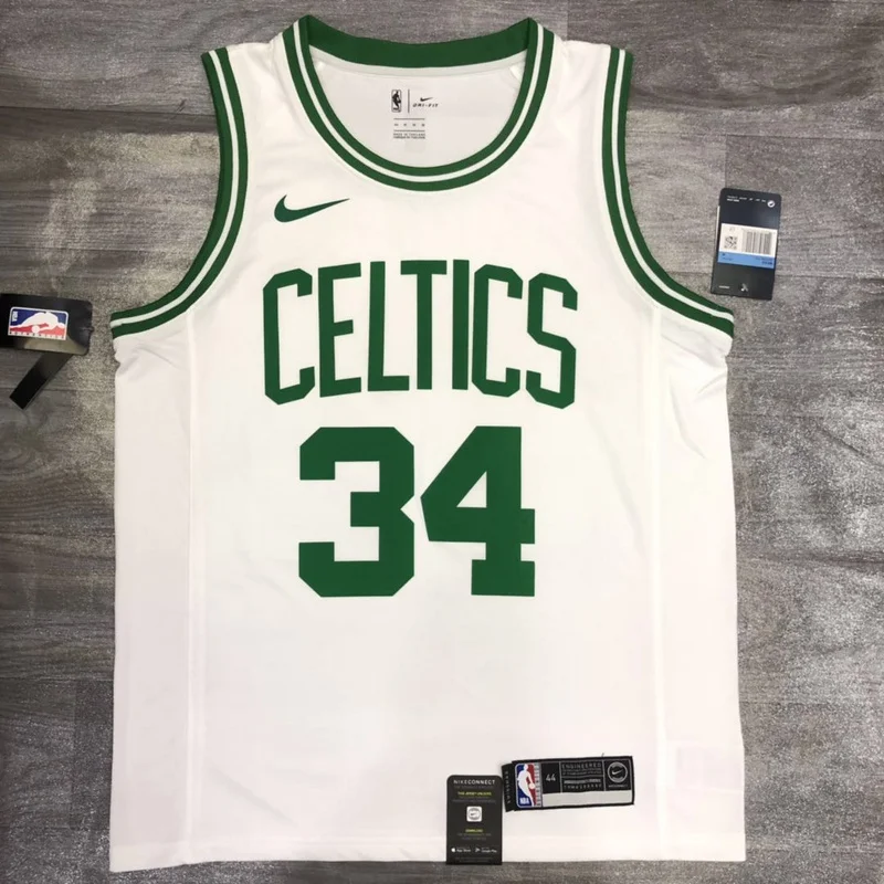 NBA Boston Celtics Basketball Jersey Retro White #34 PIERCE