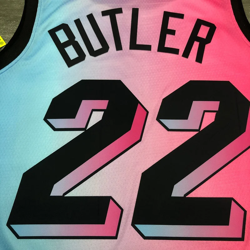 2021 Season NBA Miami Heat basketball jersey city version  #22 BUTLER