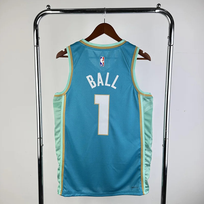 2024  Charlotte Hornets Basketball Jersey   city version #1  BALL