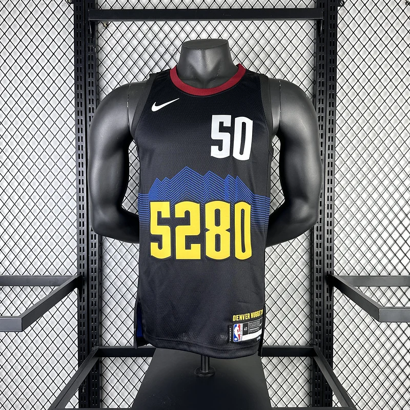 2024 Season NBA Denver Nuggets Basketball jersey city version #50 GORDON