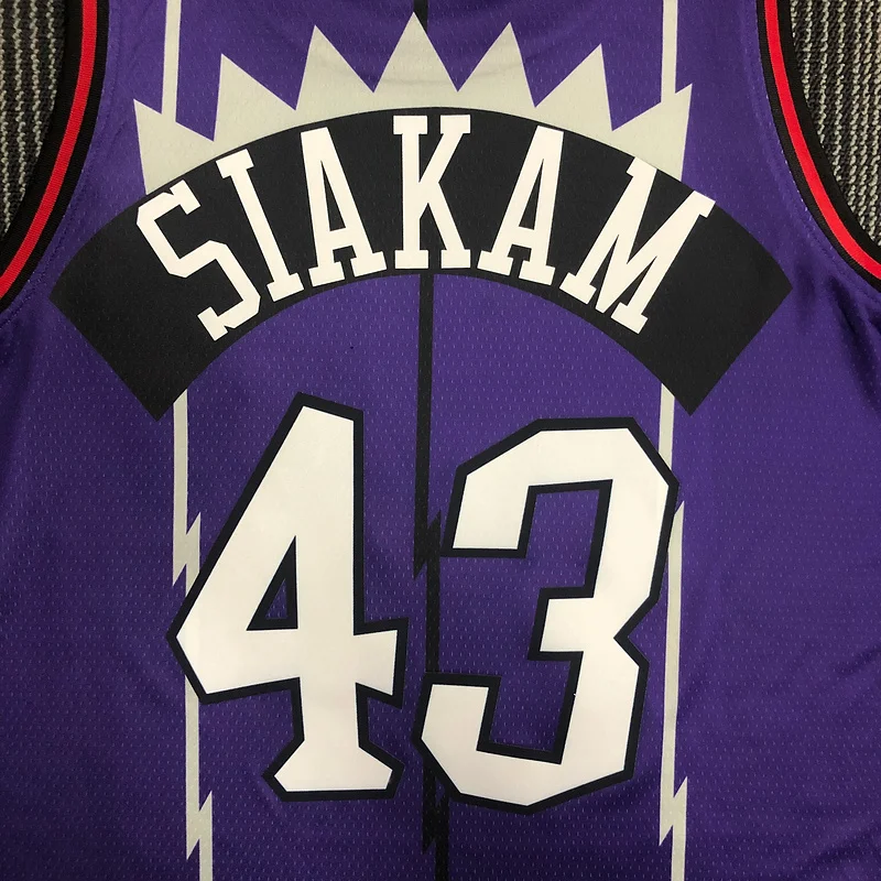 NBA Toronto Raptors Basketball Jersey Retro Purple #43 SIAKAM