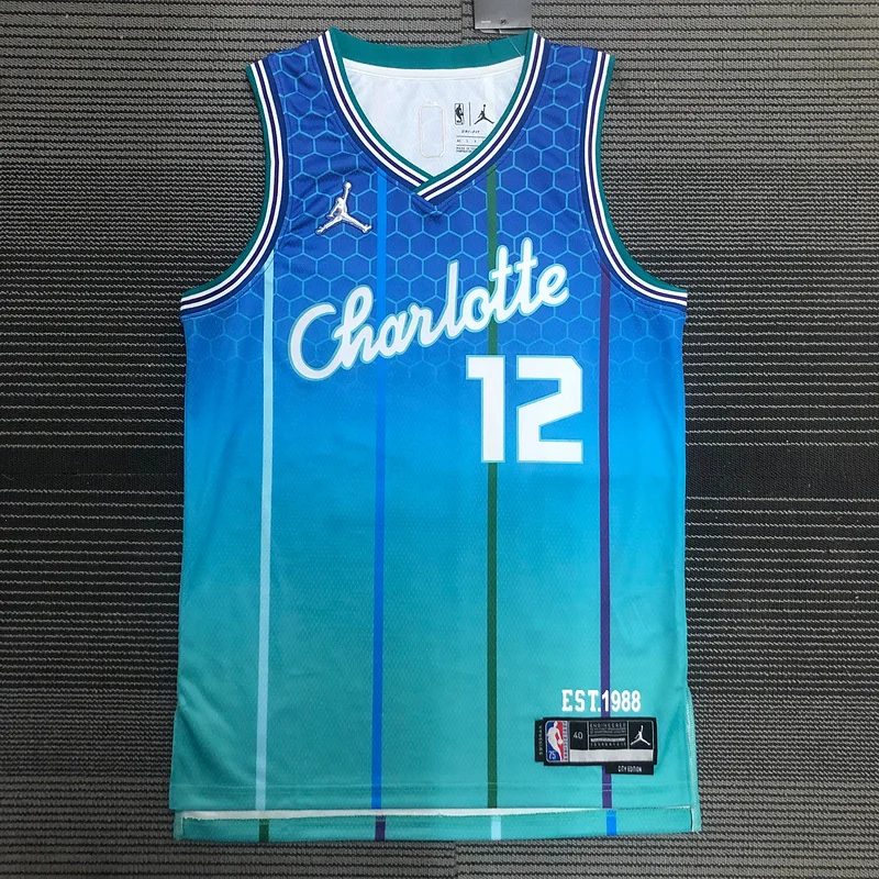 2022  Charlotte Hornets Basketball Jersey   city version #12  OUBRE JR