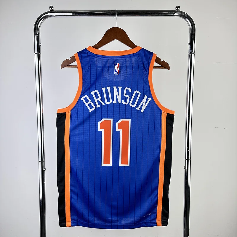 2024 New York Knicks Basketball Jersey city version #11 BRUNSON