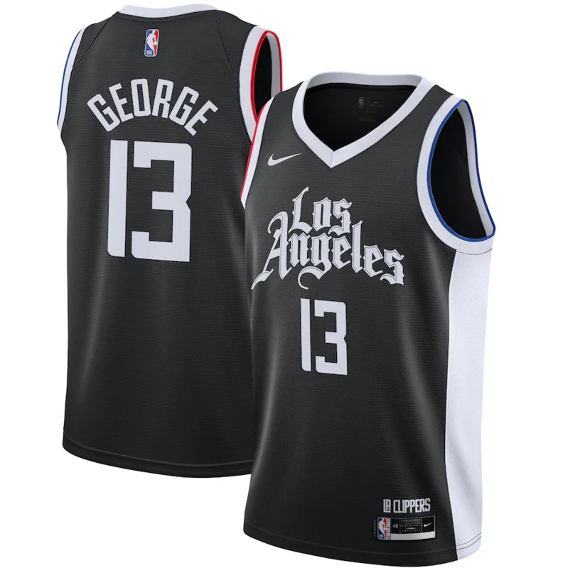 2021 Season NBA Los Angeles Clippers Basketball jersey  city version   Black  #13   GEORGE