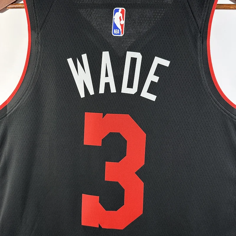 2024 Season NBA Miami Heat basketball jersey city version #3 WADE