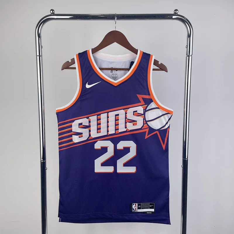 2024 Season NBA Phoenix Suns Basketball jersey Aawy Purple #22 AYTON