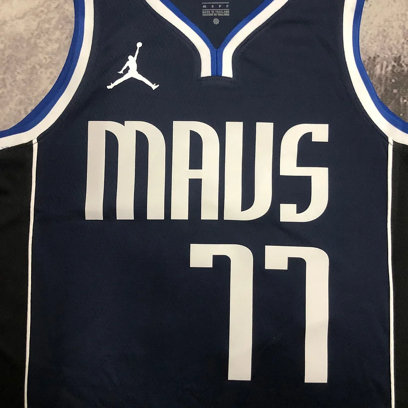 2023 Season NBA Dallas Mavericks basketball jersey Jordan limited #77 DONCIC