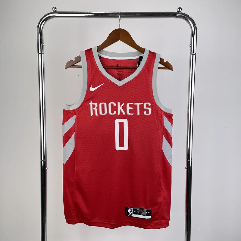 2019 Houston Rockets Basketball Jersey Aawy Red #0 WESTBROOK