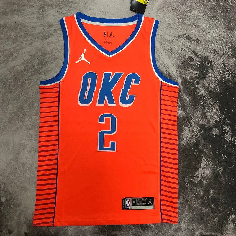 NBA Oklahoma City Thunder Basketball Jersey trapeze limited #2 GILGEOUS ALEXANDER