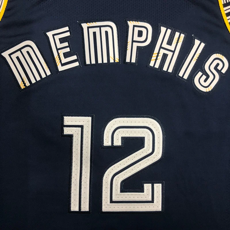 AU Player Version 2022 Season NBA Memphis Grizzlies Basketball Jersey city version #12 MORANT