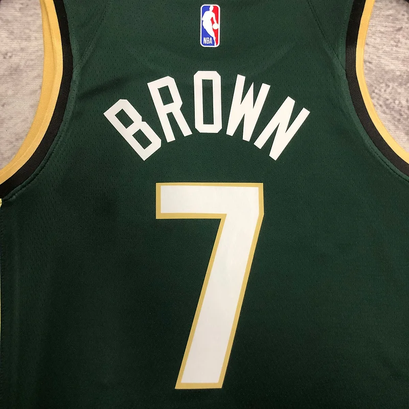 2023 Season NBA Boston Celtics Basketball Jersey city version #7 BROWN