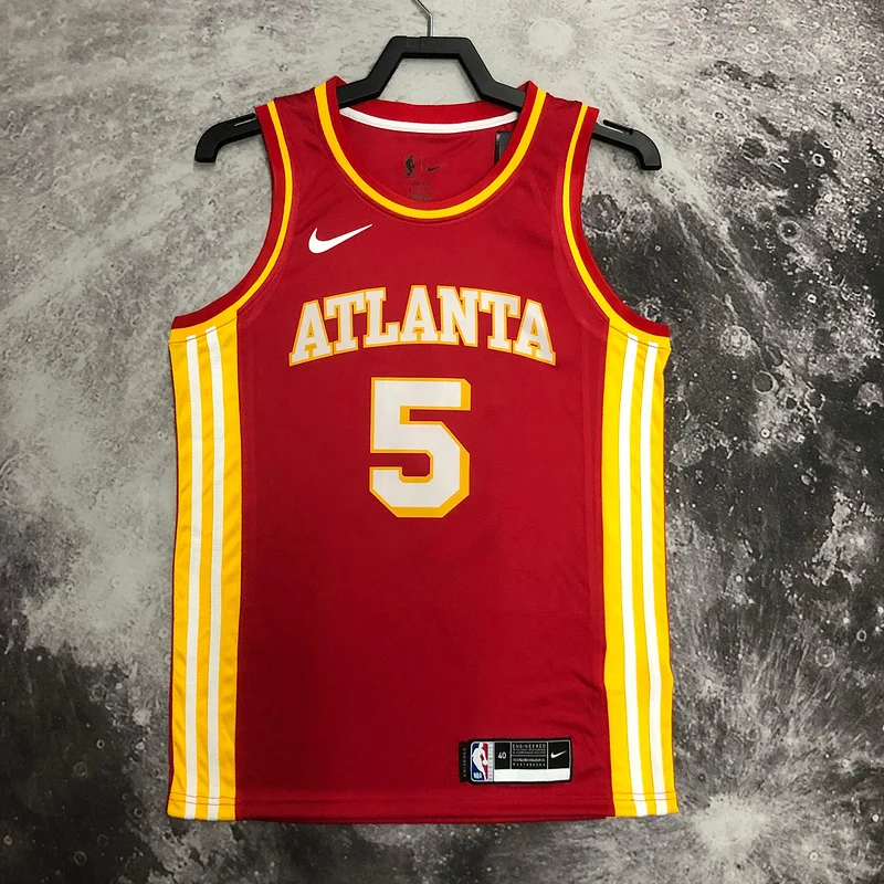 NBA Atlanta Hawks Basketball Jersey Red #5  MURRAY