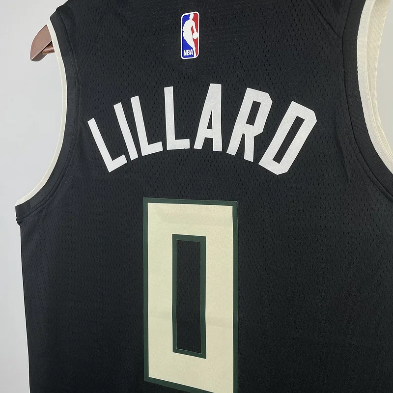 2021 Season NBA Milwaukee Bucks Basketball jersey trapeze limited #0 LILLARD