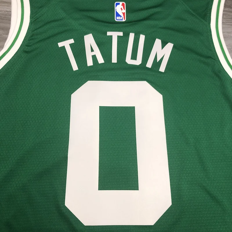 NBA Boston Celtics Basketball Jersey Retro Green #0 TATUM