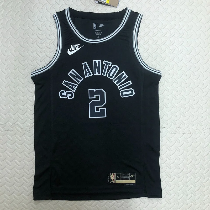 2023 San Antonio Spurs Basketball Jersey Retro #2 LEONARD