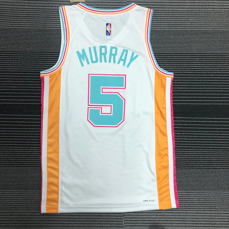 2022 San Antonio Spurs Basketball Jersey city version #5 MURRAY