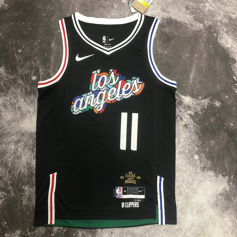 2023 Season   NBA Los Angeles Clippers Basketball jersey   city version  #11   WALL