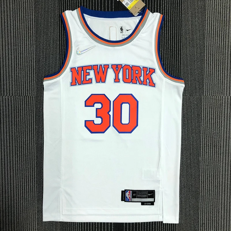 75th anniversary New York Knicks Basketball Jersey White #30 RANDLE