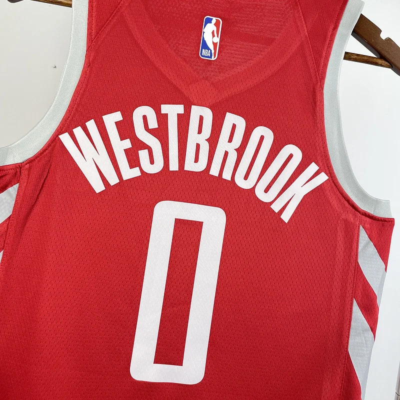 2019 Houston Rockets Basketball Jersey Aawy Red #0 WESTBROOK