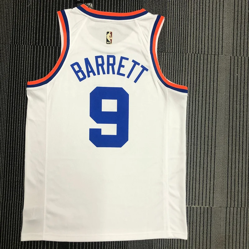 75th anniversary New York Knicks Basketball Jersey Retro #9 BARRETT