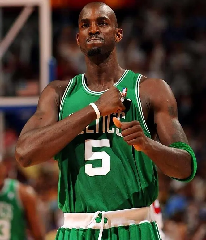 NBA Boston Celtics Basketball Jersey Retro Green #5 GARNETT