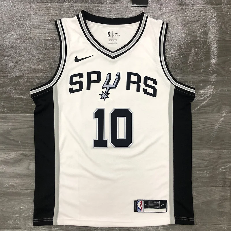 San Antonio Spurs Basketball Jersey White #10 DeROZAN