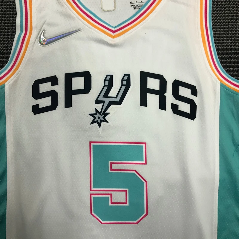 2022 San Antonio Spurs Basketball Jersey city version #5 MURRAY