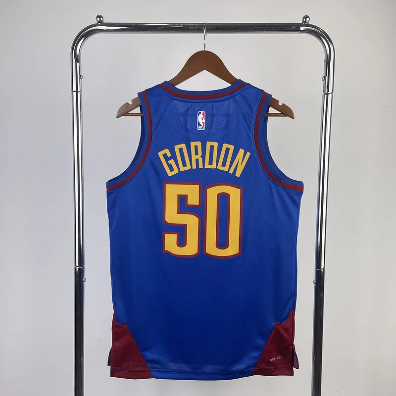 2023 Season NBA Denver Nuggets Basketball jersey trapeze limited #50 GORDON