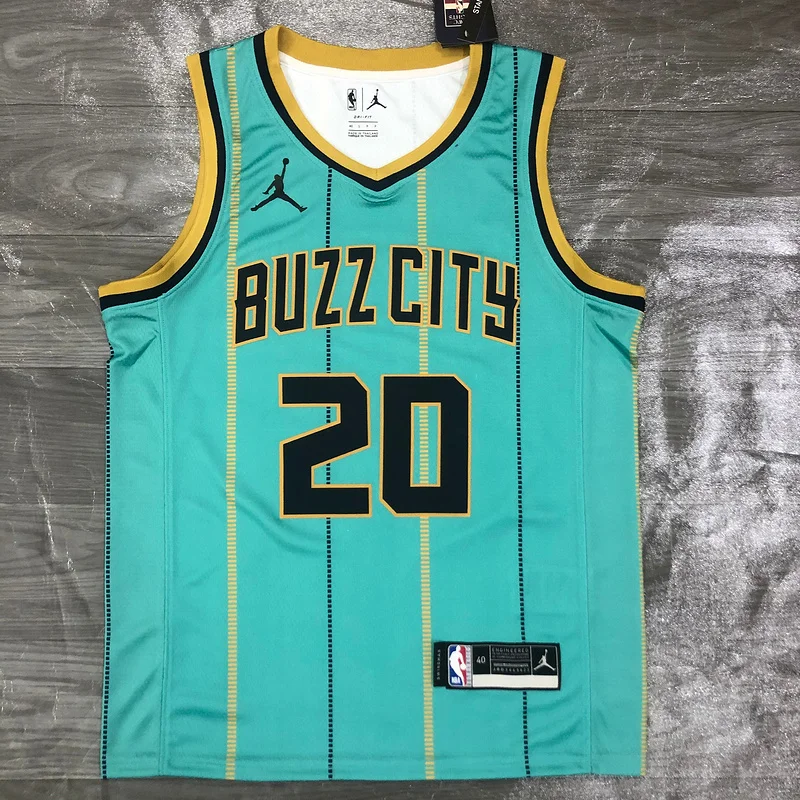 2021 Charlotte Hornets Basketball Jersey   city version Green #20  HAYWARD