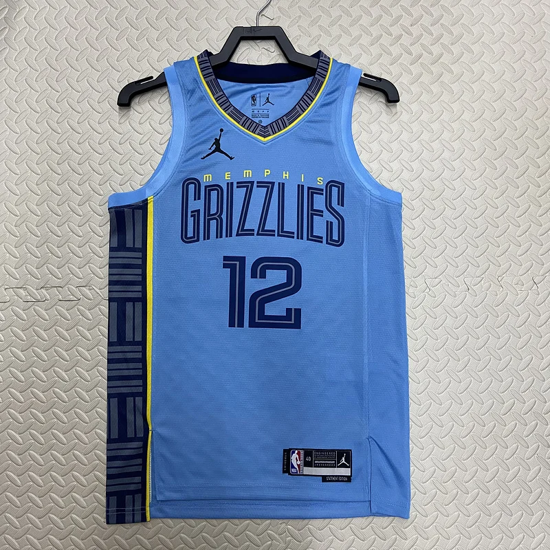 2023 Season NBA Memphis Grizzlies Basketball Jersey trapeze limited