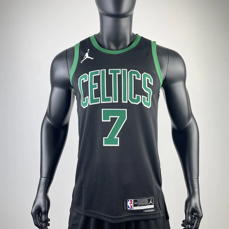 2023 Season NBA Boston Celtics Basketball Jersey trapeze limited #7 BROWN