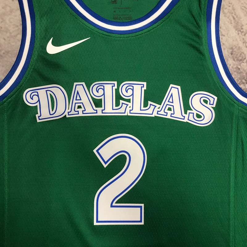 NBA Dallas Mavericks basketball jersey Retro Green #2 IRVING