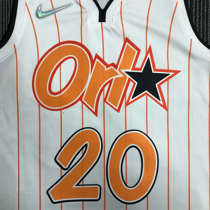 75th anniversary Orlando Magic Basketball Jersey White Orange #20 FULTZ