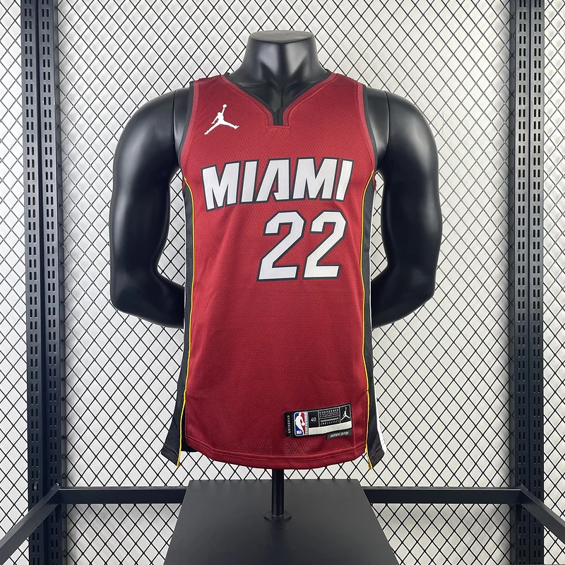 2023 Season NBA Miami Heat basketball jersey trapeze limited #22 BUTLER