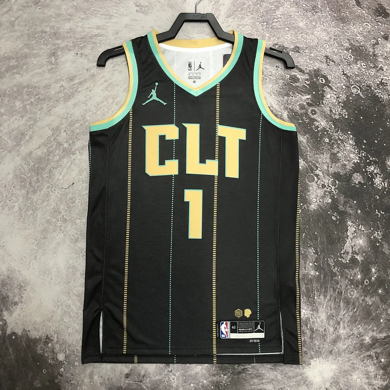 2023  Charlotte Hornets Basketball Jersey   city version #1  BALL