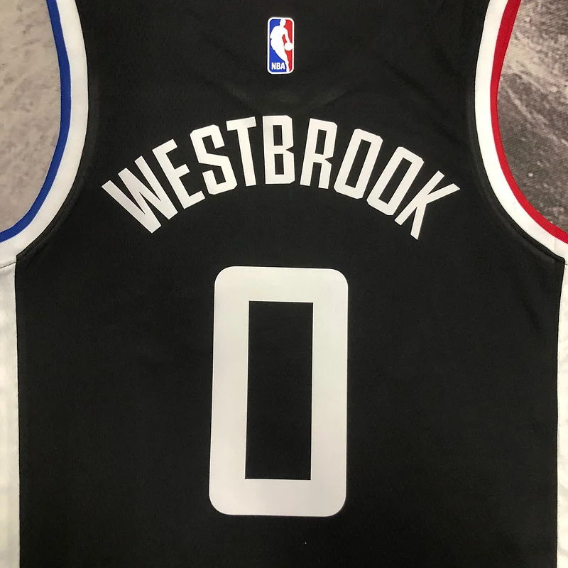 NBA Los Angeles Clippers Basketball jersey   Latin   Black   #0    WESTBROOK